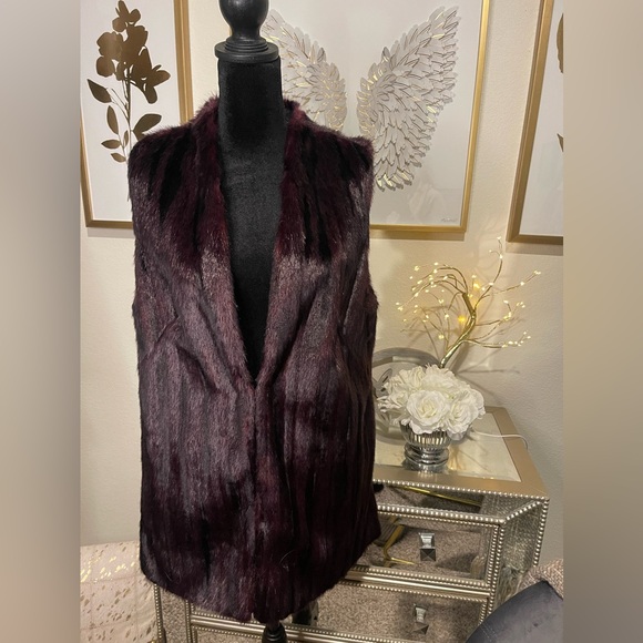 CHICO’s Faux Fur Teddy Vest sz 0 / Small - Picture 6 of 8